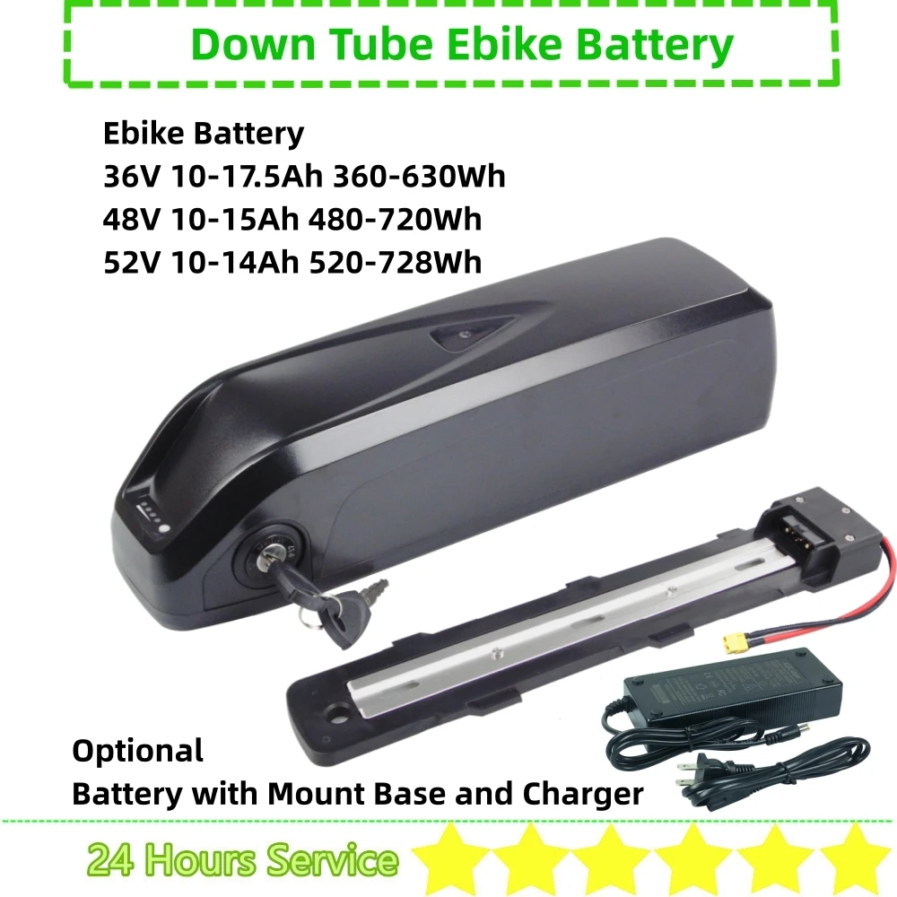 Rad power ebike batterie 48v 14ah 15ah 17.5ah 52v 14ah rad expand 5 rad runner 2 plus rad wagon 4 5 klappbare e-bike batterie Image
