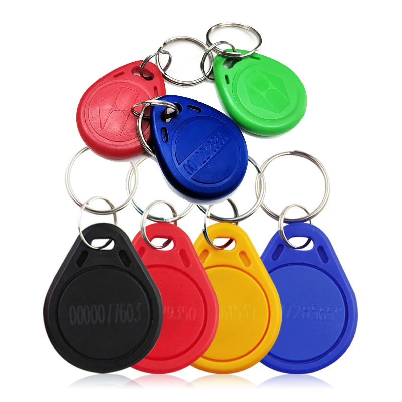 100 teile/los rfid Schlüssel bund Karte Tag Schlüssel 125kHz ID Schlüssel anhänger tk4100 em4100 Zugangs kontrolle Zeit Anwesenheit Fob Token Ring Image