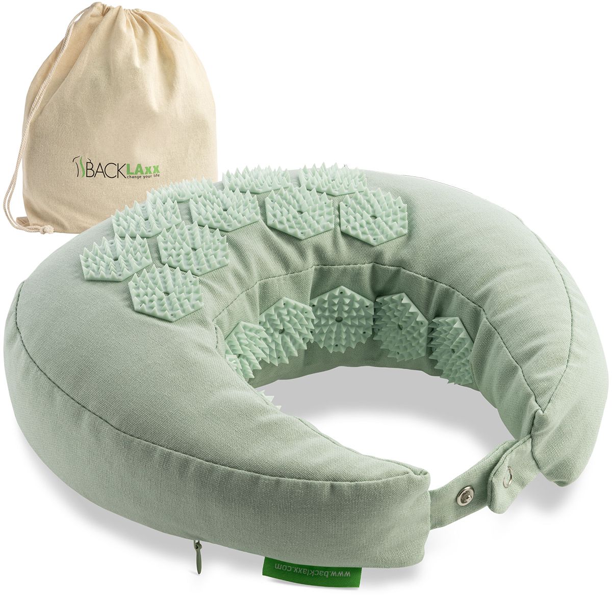 BACKLAxx ® Cuscino per il collo con agopressione e chiusura 1 St