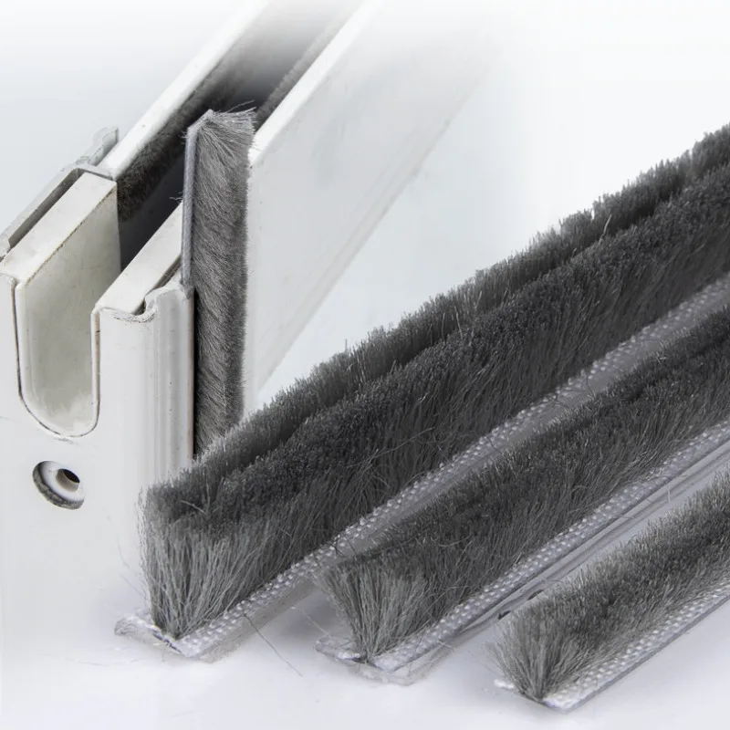 10 m, 5 mm x 8 mm, Aluminium-Schiebetür, Fenster, staubdicht, Bürstendichtungsstreifen, Dichtungsstreifen, Zugluftstopper, Dichtungsband, Türdichtung