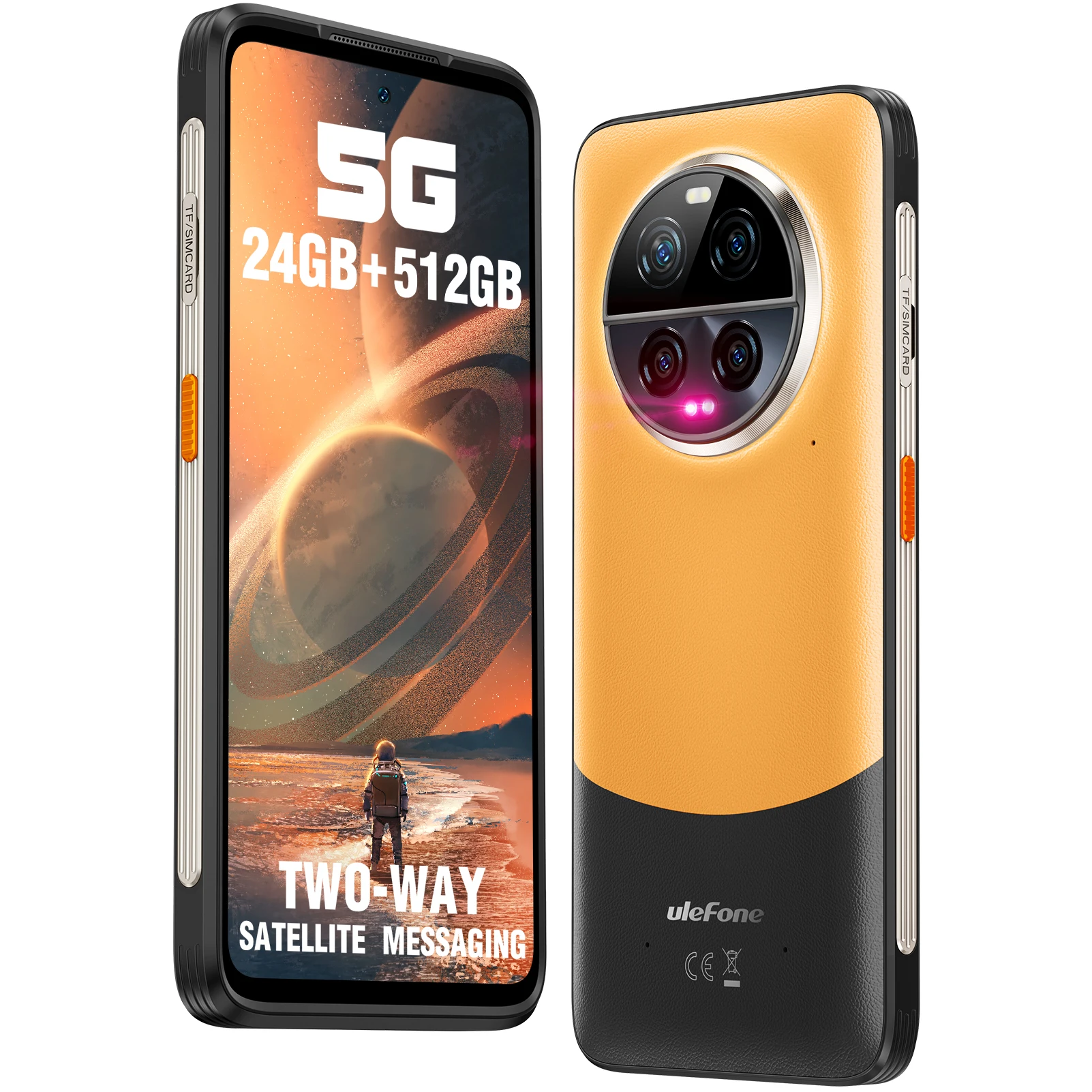 Ulefone-Smartphone Armor 23 Ultra 5G, téléphone portable robuste, message satellite, 120W, caméra nocturne 64MP, 24 Go + 512 Go, NDavid, Android 13