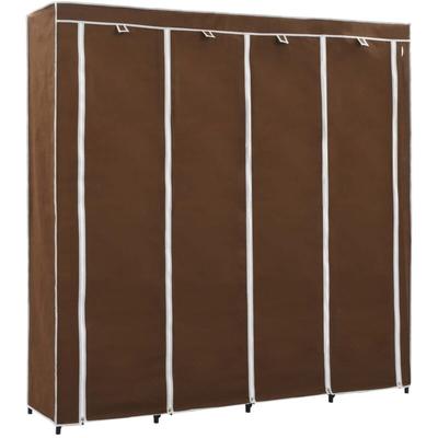 Kleiderschrank mit 4 Fächern Braun 175 x 45 x 170 cm Vidaxl