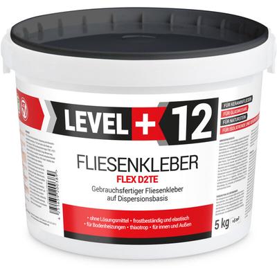 Level+ - level+ Fliesenkleber Fertig Dispersionkleber Flexmörtel L+12 - 5KG Image