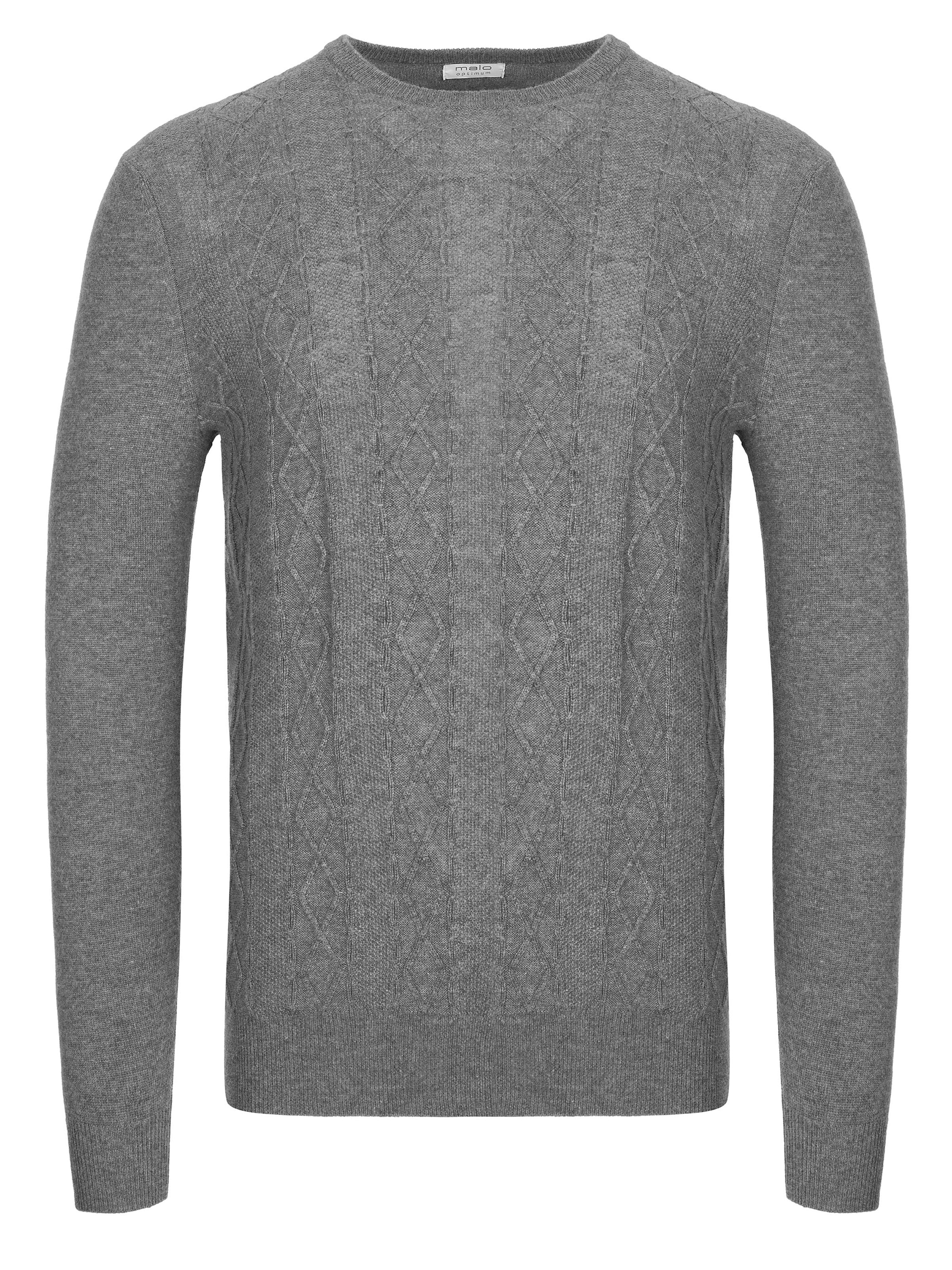 Malo Optimum Kaschmir Pullover grau Image