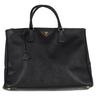 Prada Pre-owned Womens Double Zip Executive Tote Bag in Black Saffiano Lux Leather - One Size | Prada Pre-owned Sale | Discount Designer Brands