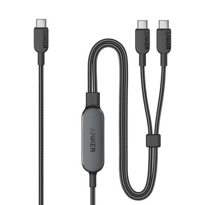 Anker 2-in-1 USB-C auf USB-C Kabel (120cm, 140W, Flecht-Design)