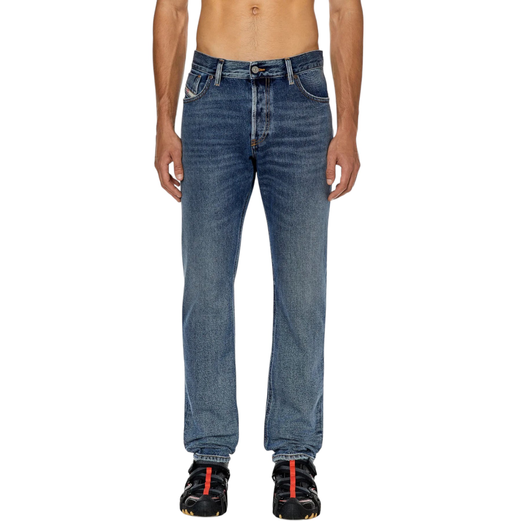 Diesel Mens Denim Jeans Slim Fit Faded Trouser - Blue - Size 28W/30L | Diesel Sale | Discount Designer Brands