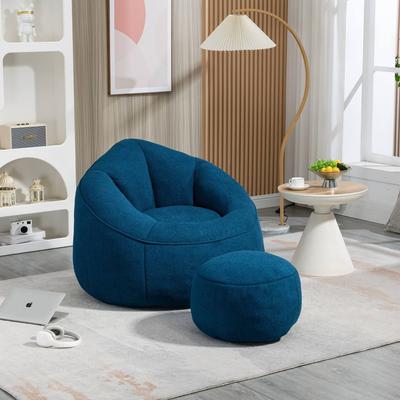 Bean Bag Chair with Ottoman for Gaming & Relaxing