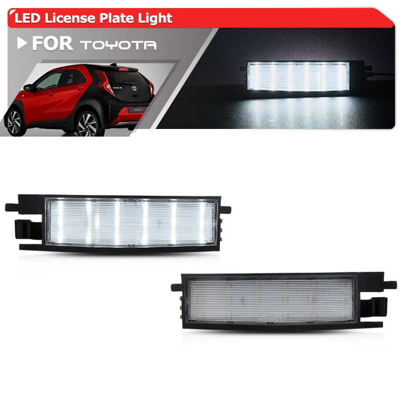 2x Per 2022+ Toyota Aygo X Hatch AB70 2014-2021 Aygo AB40 Citroen C1 MK2 Peugeot 108 Canbus LED Luci targa Tag Lampade