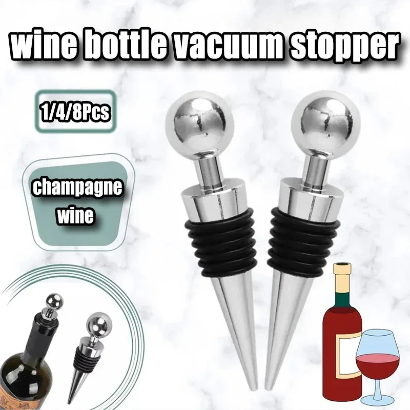 Wein korken Flaschen verschluss Weinsc honer Silikon wieder verwendbare Wein korken Vakuum versiegelung hält Champagner Wein frisch für Bar Camping Hochzeit Image