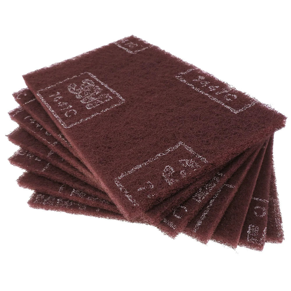 Flexible Scheuerschwämme aus Vliesstoff für die Handindustrie, industrielles Scheuerschwammtuch zur Entfernung grober Rost Image