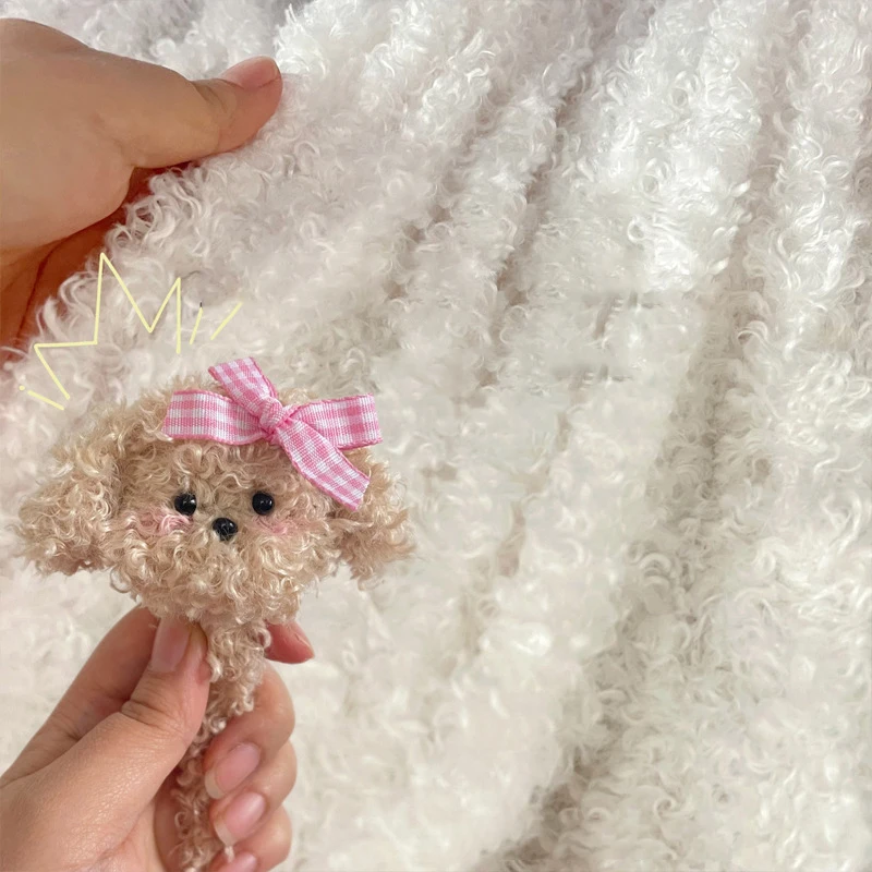 2 Stück lockiger Pfeifen reiniger Teddy lockiger Plüschst reifen, Plüschs toff Chenille Stiele Pfeifen reiniger für DIY kreative Kunst und Handwerk Image