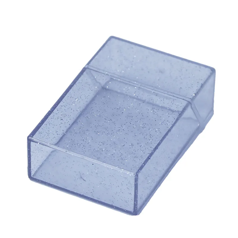 Eine, modische, transparente, perlmuttfarbene Kunststoff-Flip-Zigarettenetui-Aufbewahrungsbox, 20, große Kapazität, transparente, sichtbare Farben