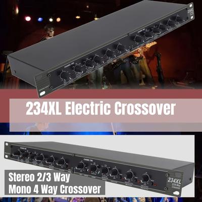 TEMU 234xl Electric Crossover, Professional Stereo 2/3 Way Mono 4 Way Crossover, 50 To 60hz Crossover For Outdoor Stage Performance