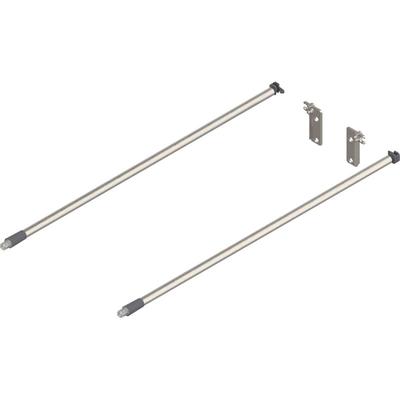 Längsreling M.rückw.halter 480 mm eloxiert Nickel - Blum Image