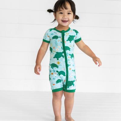 Sea Turtle Friends Shorty Zippy - 2T