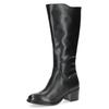 Stiefel CAPRICE, Damen, Gr. 36, Varioschaft, schwarz, Leder, Lederimitat, unifarben, klassisch, Schuhe, Blockabsatz, Langschaftstiefel, Businessstiefel, Innenreißverschluss