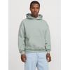 Kapuzensweatshirt JACK & JONES "JJEURBAN EDGE SWEAT HOOD NOOS", Herren, Gr. M, grün (iceberg grün), angeraute Sweatware, Obermaterial: 70% Baumwolle, 30% Polyester, unifarben, modisch, relaxed fit taillenbedeckt, ohne Ausschnitt, Langarm...