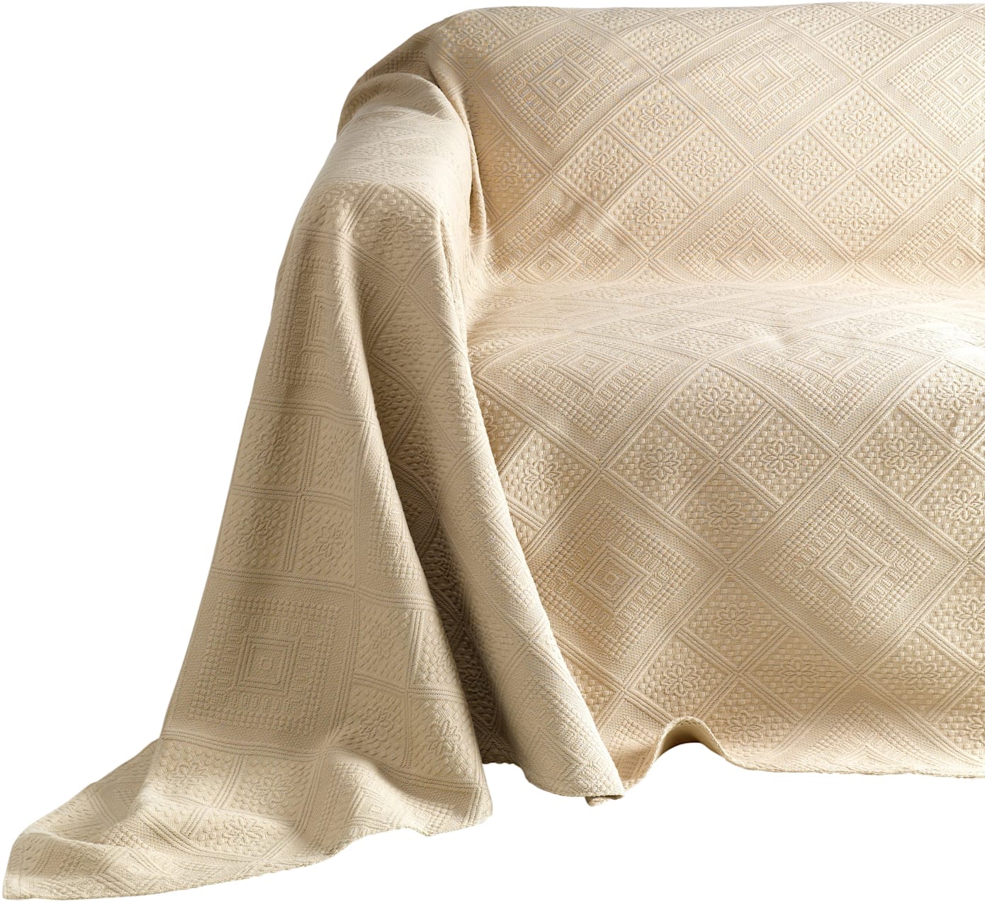 Tagesdecke PEREIRA DA CHUNA Gr. 2, grau (taupe), B:270cm L:250cm, 100% Baumwolle, Tagesdecken Image
