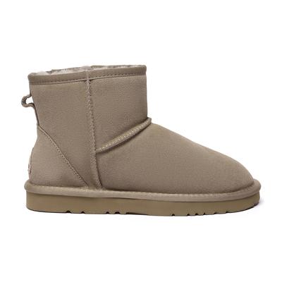 EVER AU Damen Leder Kurzstiefel - Ostrich