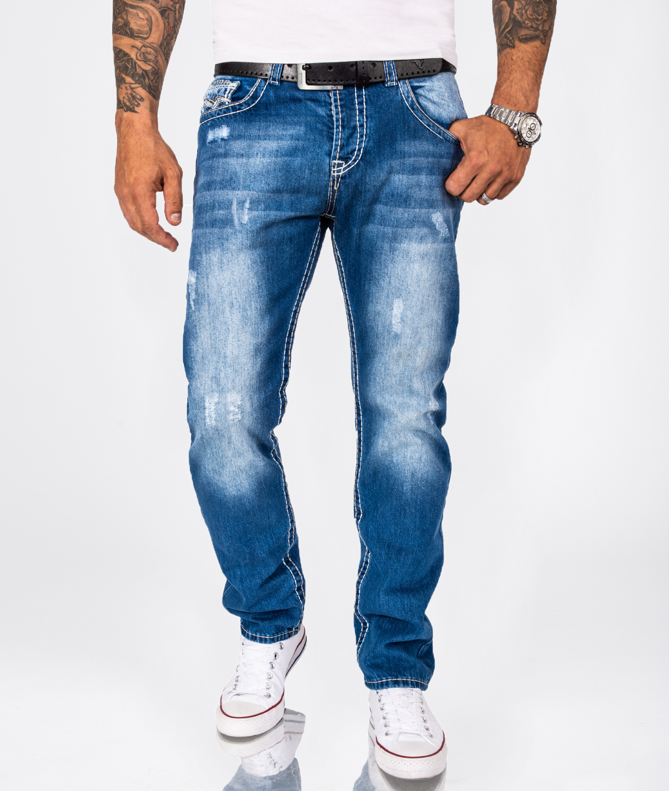 Rock Creek Jeans Blau Image