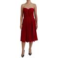 Viskose-Stretch-Kleid mit tragerlosen A-Linien