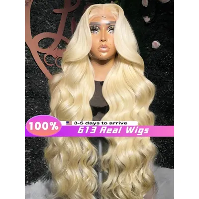 30Inch Blonde 613 Hd Lace frontal Wig 13X6 Body Wave Colored 100% Human Hair wigs Real Brazilian Hair Human Hair For Women