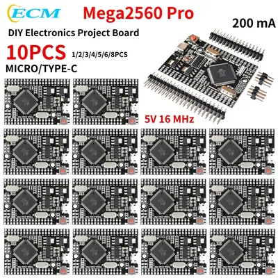 1-10PCS Mega2560 Pro Board for Arduino Mega2560 CH340G DIY Electronics Project Board with male