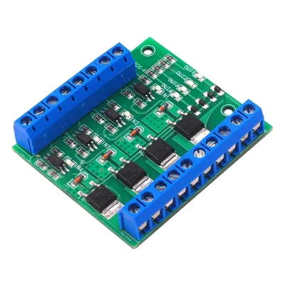 4-Channel MOS FET PLC Amplifier Board Driver Module PWM 3-20V to 3.7-27V DC 10A Circuit Optocoupler