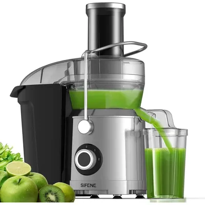 SIFENE 1000W Centrifugal Juicer Machine, 3.2" Wide Chute, High-Yield Juice Extractor, Copper Motor,