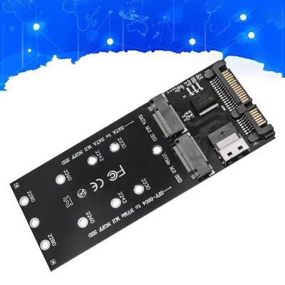 M.2 To SATA Adapter SFF-8654 To M2 NVME SSD Converter 22Pin SATA To M2 Expansion Card Converter