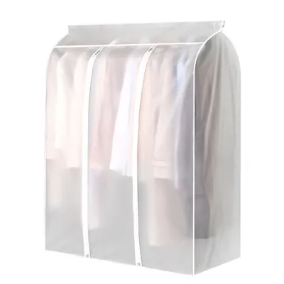 Full Zipper Garment Clothes Cover Protector Hanging Garment Storage Bag Dustproof Waterproof Hanging