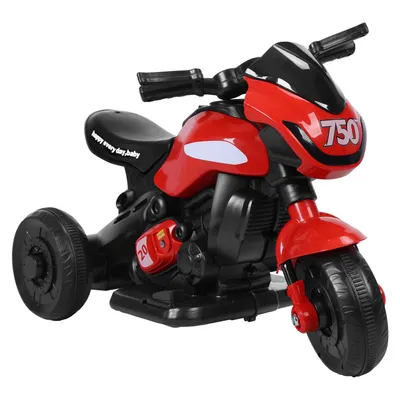 Kids Electric Tricycle, Kids Motorcycle Ride-on Car Toy, 3-Wheel Battery Powered Motorbike for Kids