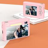 COM1950s Camcorders Video Camera 4K 48Mp Hd Digital Camera 2.4In Ips Screen Take Photos and Videos Travel Camcorder 8X Ptz with Night Flash Light and Mirror Beauty Selfie Supports Otg Transmission