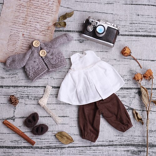 handgemachtes Waldorf Puppenkleiderset für 12 Zoll Puppe handgemachte Muppet Puppe für Weihnachtsgeschenke