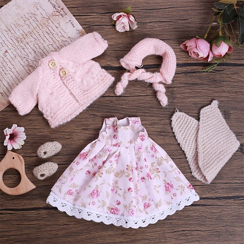 handgemachtes Waldorf Puppenkleiderset für 12 Zoll Puppe handgemachte Muppet Puppe für Weihnachtsgeschenke