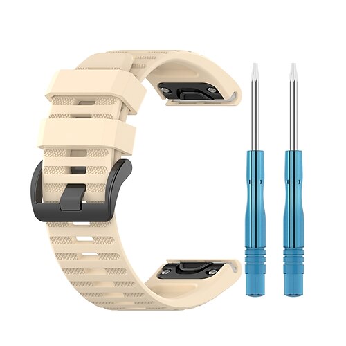 Uhrenarmband für Garmin Fenix 8 51mm 7X Pro 6X 5X Plus Epix Pro Tactix 7 Amoled Instinct 2X Quatix Enduro Descent Mk2i Mk2 26mm Silikon Ersatz Gurt Verstellbar Sportarmband Armband Image