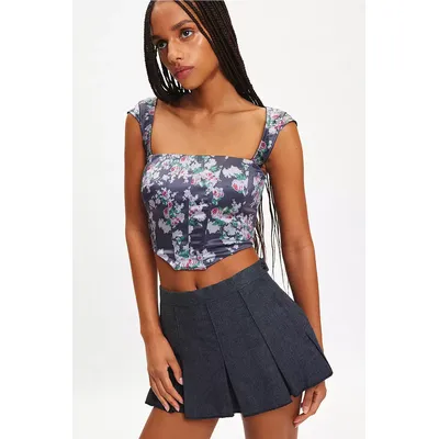 Out From Under About Time Satin Corset - Ivory S at Urban Outfitters