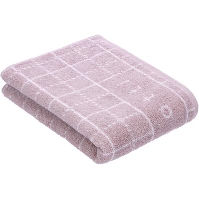 Badetuch BUGATTI "Perezzi", lila (sea lavender), B:67cm L:140cm, Walkfrottier, Obermaterial: 100% Baumwolle, Handtücher (Packung), Jacquard in smartem Karolook Image
