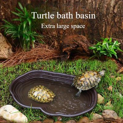 TEMU - Bathing - Plastic, For Amphibians & , For Basking And Drinking