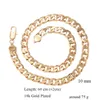 XP Jewelry – (60 cm x 10 mm) 18 Karat vergoldete Figaro NK 1:1 große schwere Halsketten für Männer und Frauen HIP HOP Fashion Street Schmuck