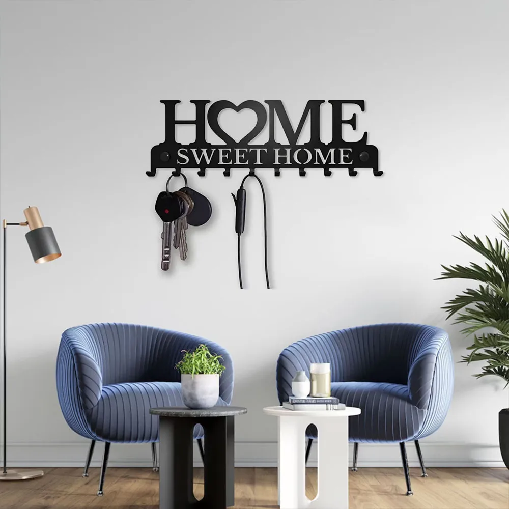 An der Wand montierter Sweet Home-Schlüsselhalter: Aufräumen Sie Ihre Schlüssel mit diesem innovativen Wandhaken für die Haustür