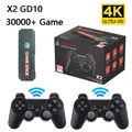 X2 GD10 Retro Gioco Elettronico Stick 30000 Gaming 64GB HD 4K Emuelec console di gioco simulatore wireless WiFi 4G Game Stick PK M8