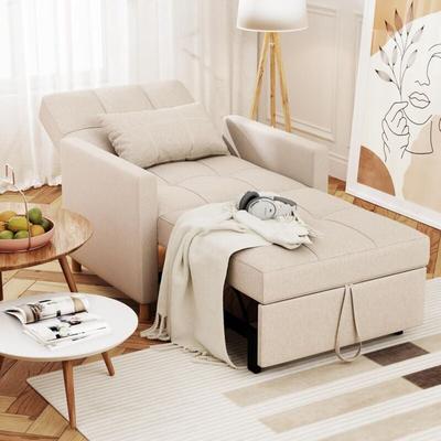 Yodolla - Schlafsessel, 3-in-1 Ausziehbares Schlafsofa mit Bettfunktion, Umwandelbarer Schlafstuhl Image