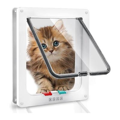 L&h-cfcahl - Katzenklappe mit 4-Wege-Magnet, 20 x 19 cm, Katzenklappe, magnetische Katzenklappe mit Image