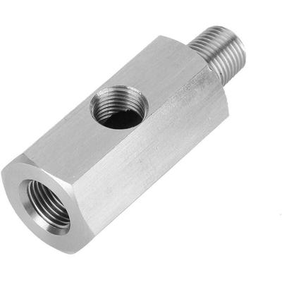 Ldrucksensor-Adapter, Edelstahl-M10-Öldruckmesser-T-Teile auf NPT-Adapter-Turbovorschub Image