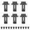 6Pcs Radio Belt Clip Replacement Portable Radio Belt Clamp for Kenwood TK 208 TK 308 for Baofeng BF