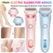 Women Electric Epilator 2 in 1 Body Hair Removal Razor Waterproof Rechargeable Bikini Trimmer for