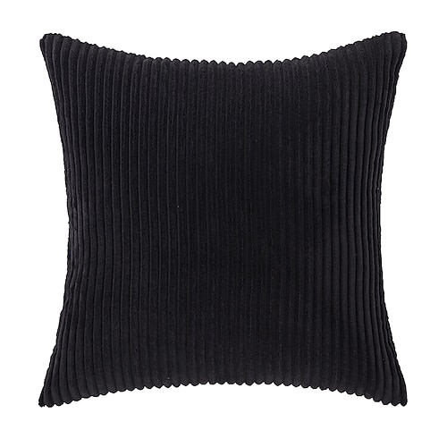 Dekorative Wurfkissen, Cord-Kissen, Kissenbezug, Nachttisch, Sofa, Rückenkissen, Büro, Lendenwirbelsäule, einfarbig, Kissenbezug ohne Kern, Rosa, Blau, Salbeigrün, Lila, Gelb