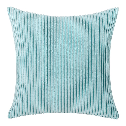 Dekorative Wurfkissen, Cord-Kissen, Kissenbezug, Nachttisch, Sofa, Rückenkissen, Büro, Lendenwirbelsäule, einfarbig, Kissenbezug ohne Kern, Rosa, Blau, Salbeigrün, Lila, Gelb